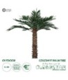 GloboStar® Artificial Garden COCONUT PALM TREE 20435 Τεχνητό Διακοσμητικό Φοινικόδεντρο Κοκοφοίνικας Υ400cm